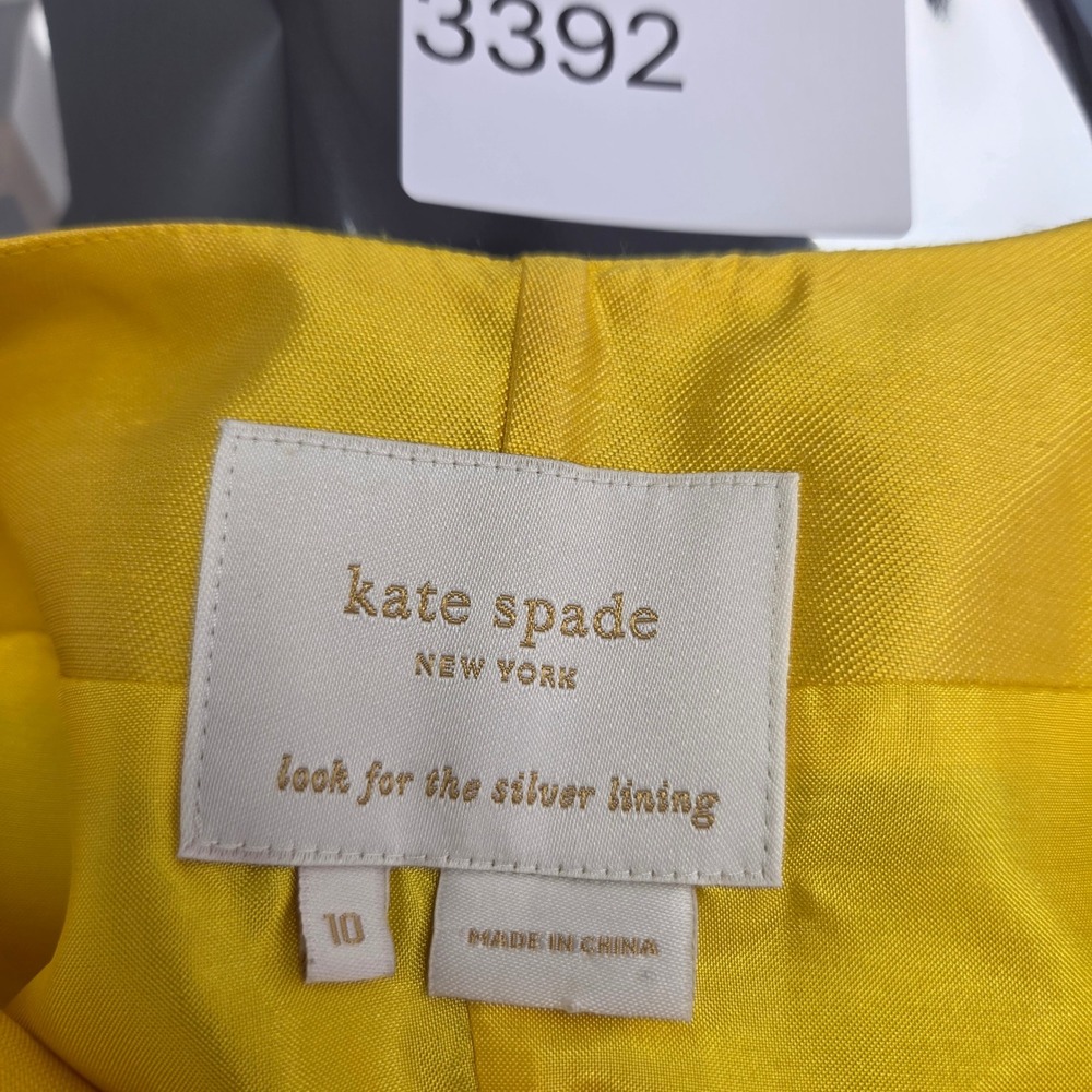 Kate Spade New York Yellow Bow Sheath Dress Sleeveless Midi Size 10 - Picture 3 of 7
